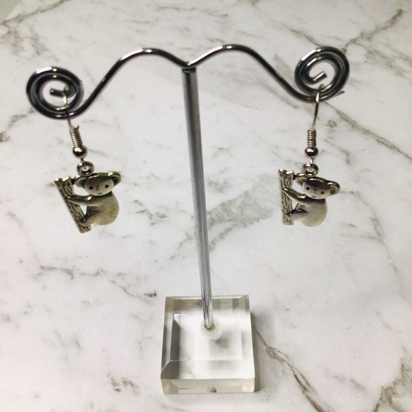 EARRINGS Koala Australian Animal Tibetan Silver Charms Womens Jewellery NWT - Picture 2 of 5
